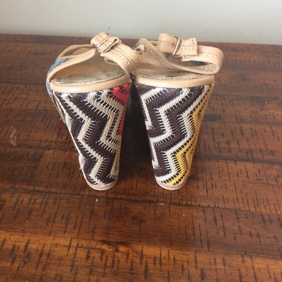 Cherish Shoes Zigzag Knit Jute Wedge Jane Platform Poshmark